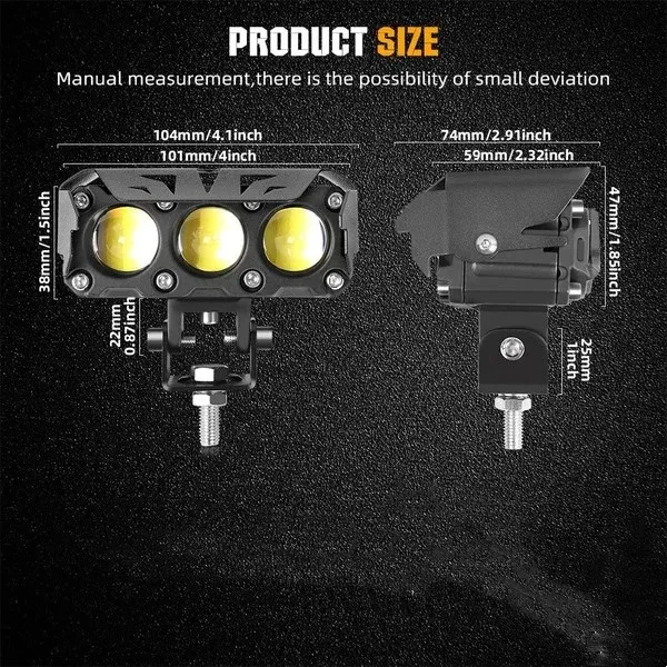 🔥Motorcycle Driving Light LED Auxiliary Light🔥