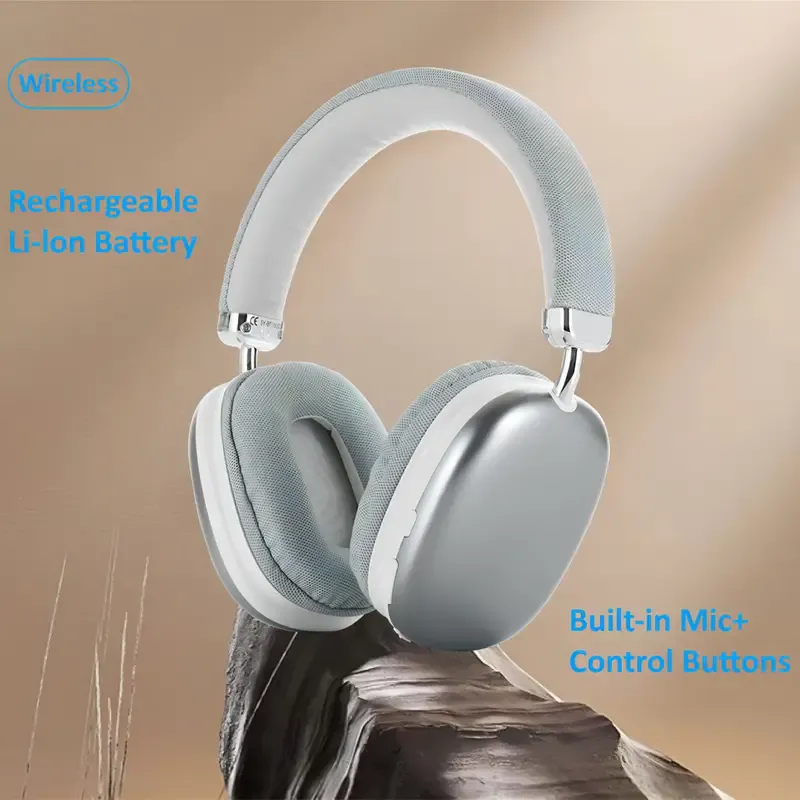 Upgraded Wireless Headphones, Wireless Headsets With Good Sound Quality, Lightweight Flat-Folding Headphone Built-in Mic, Compatible With 3.5mm 0.14in Audio Cable, Stereo Sound For Travel.Work Laptop.PC.Cellphone, Gaming Headset For IOS Wireless, Christmas Present