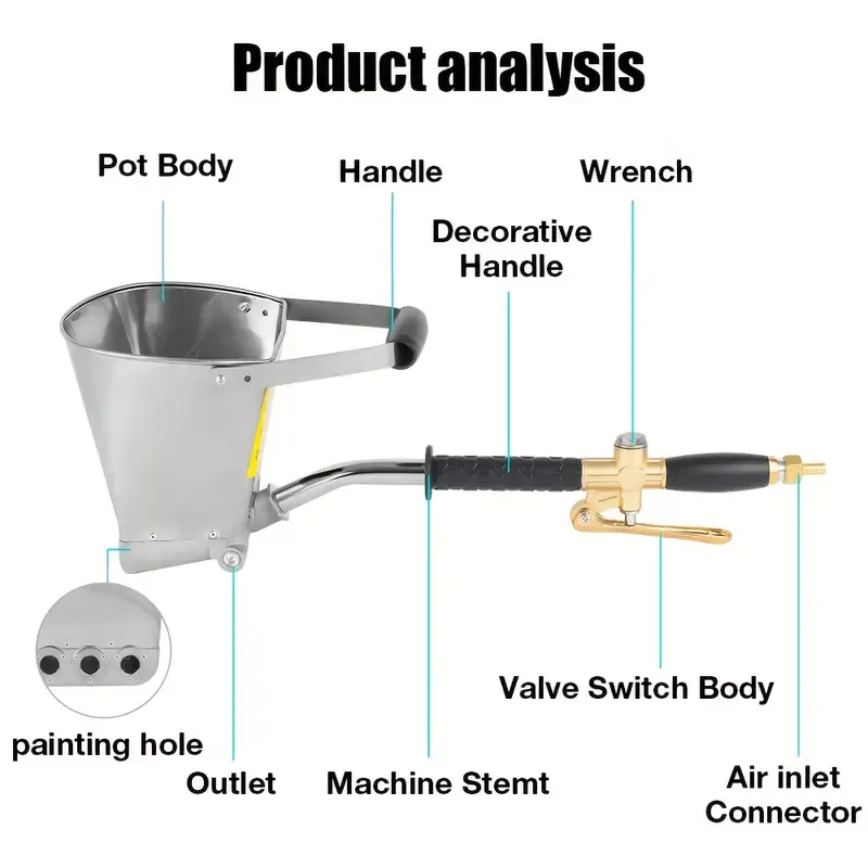 Hole Wall Cement Spray Gun