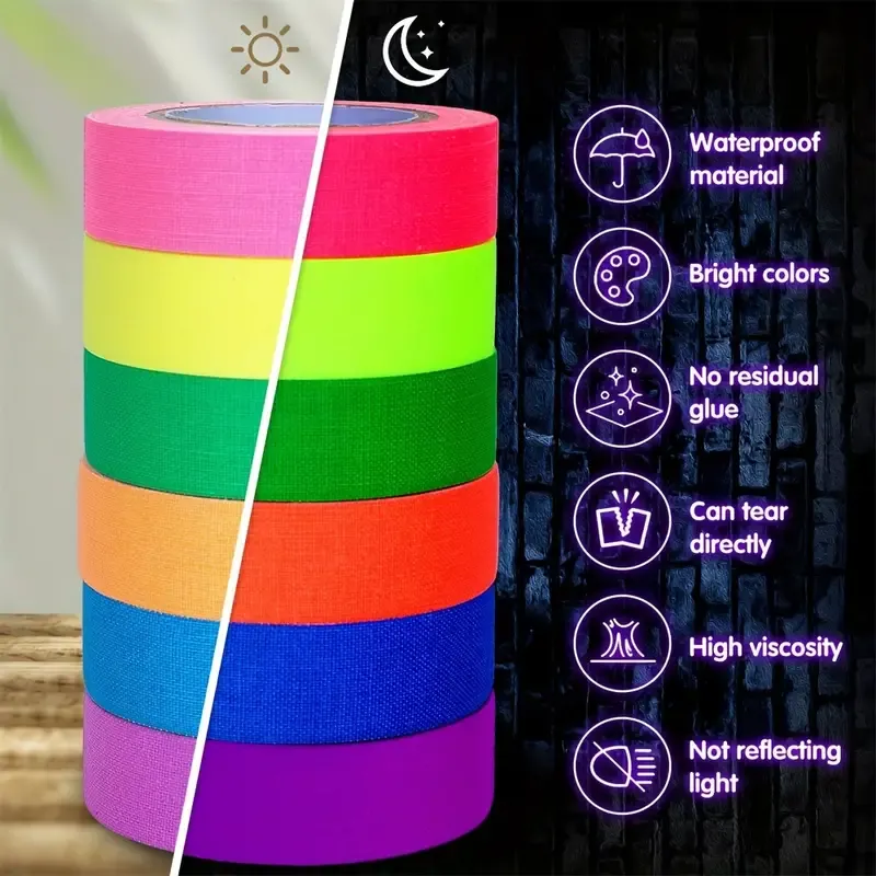 Glow-In-The-Dark Uv Reactive Tape