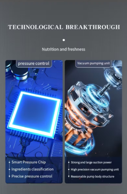 Cross-border Vacuum Sealer Home Automatic Food Vacuum Packer Preservation Plastic Sealing Packaging Vacuum Sealing Machine