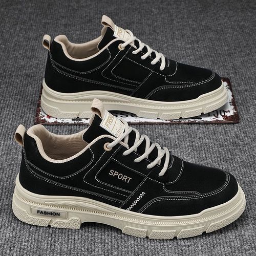 Men's casual sneakers low-top workwear leather Martin boots