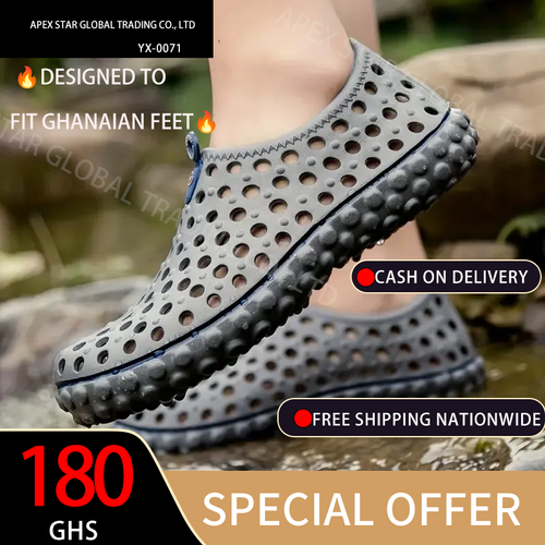 Men's Hollow Out EVA Anti Odor Sandals For Street Beach Walking Creek Wading, Summer Outdoor Shoes