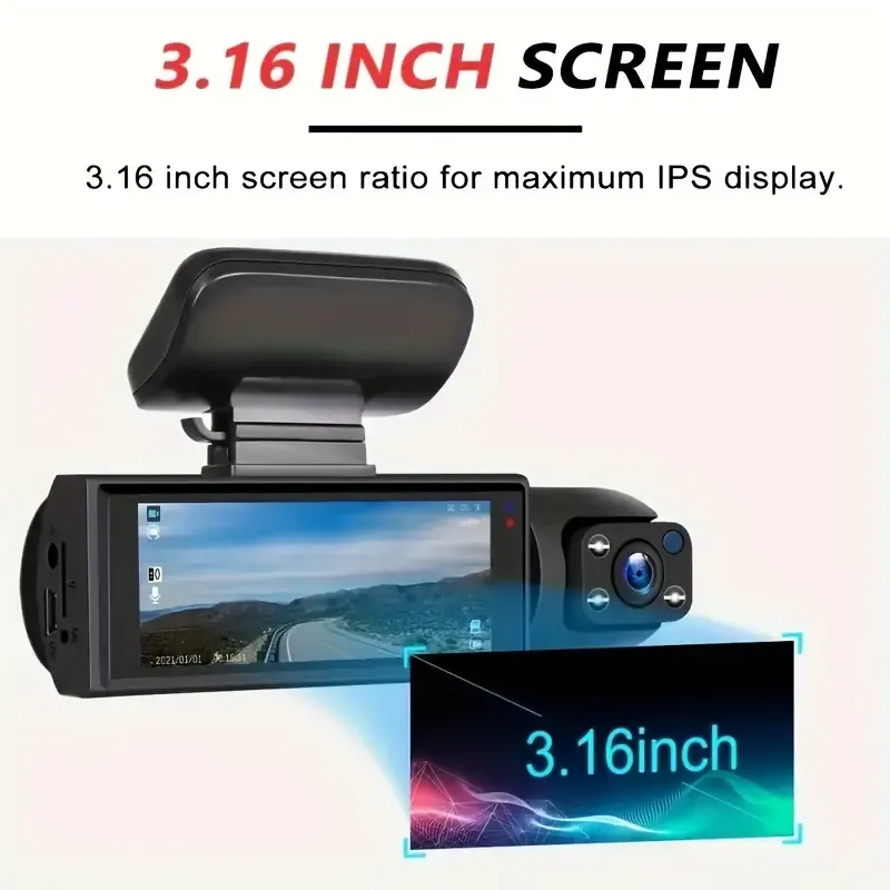 1080P Dual Camera Dash Cam For Cars