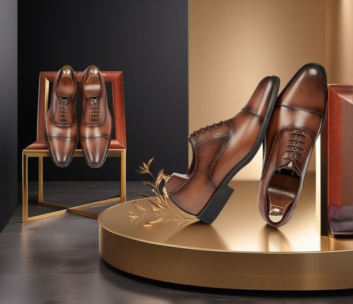 Three-joint leather shoes men's non-slip