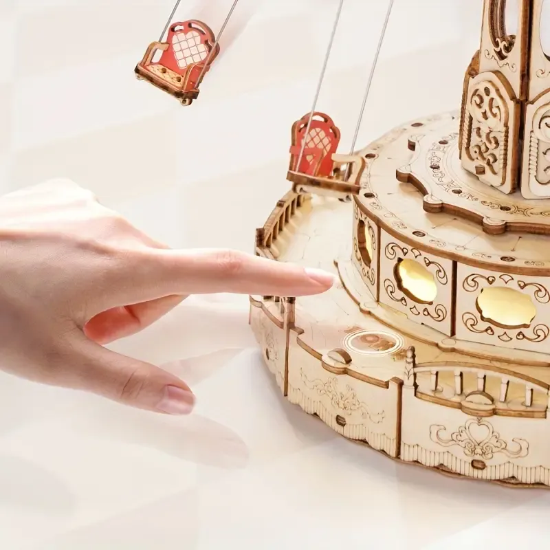 3D Wooden DIY Music Box