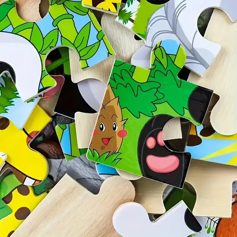 Wooden Puzzles For Youngsters Cartoon