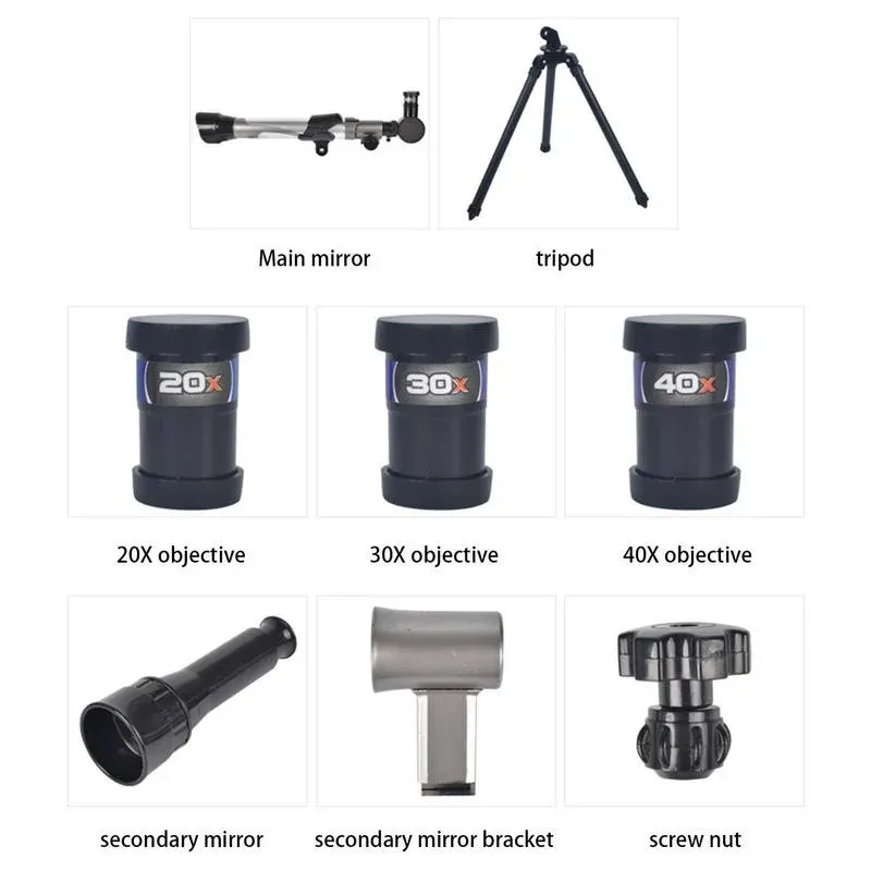 Telescope For Kids Astronomical Landscape Telescope With Tripod Portable Travel Monocular Early Science Education Toys For Kid 5.