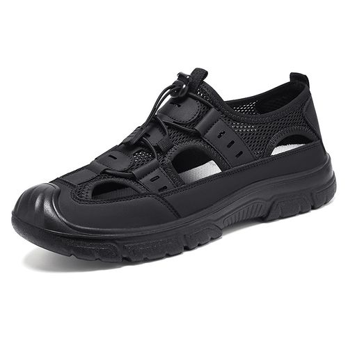 Beach hole wading shoes rotating button sandals