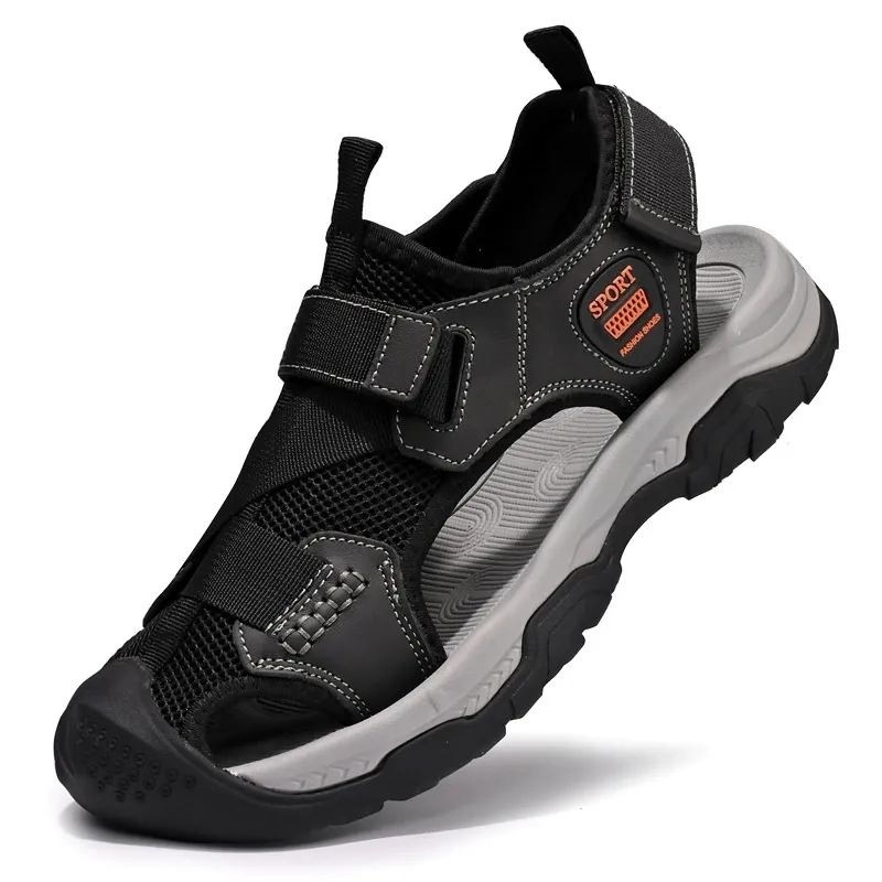 Summer new style open-weave breathable mesh beach shoes for outerwear use