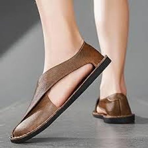 Men's sandals high-end retro slip-on new fashion