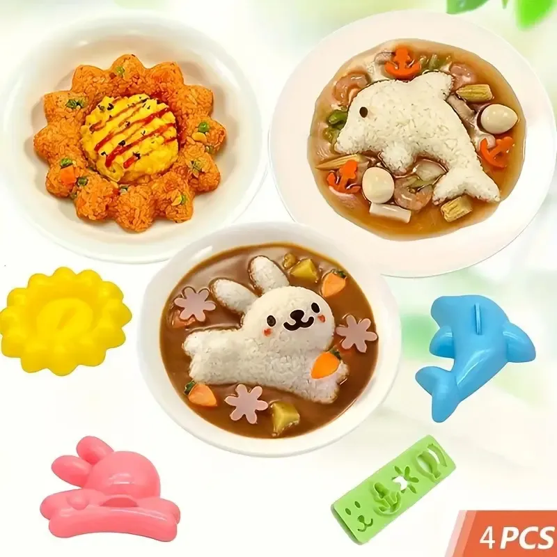 Shaped Rice Ball Mold Set