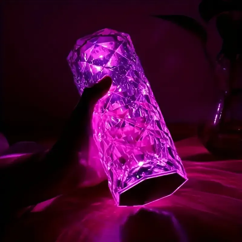 Rose Crystal Table Lamp