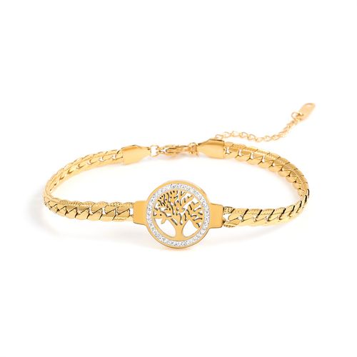 Golden Inlaid Rhinestones