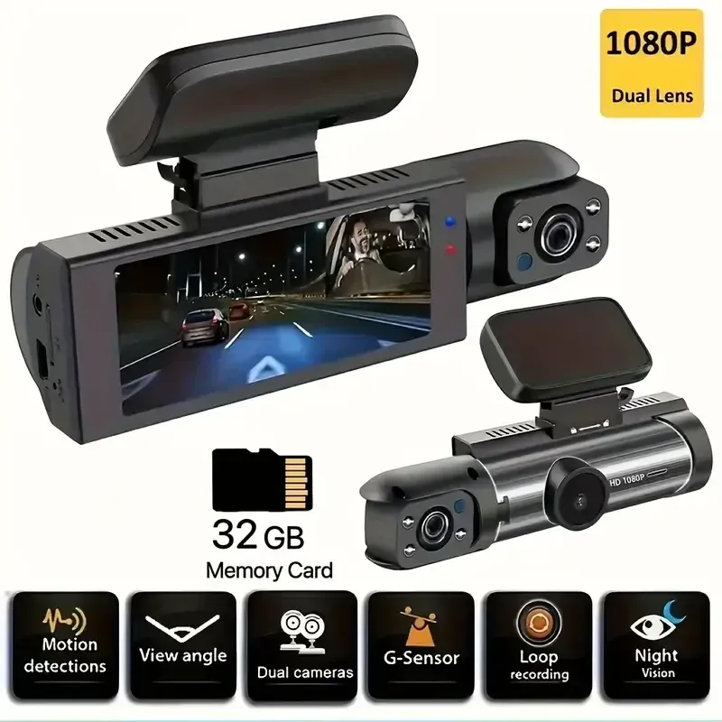 1080P Dual Camera, Dash Cam For Cars
