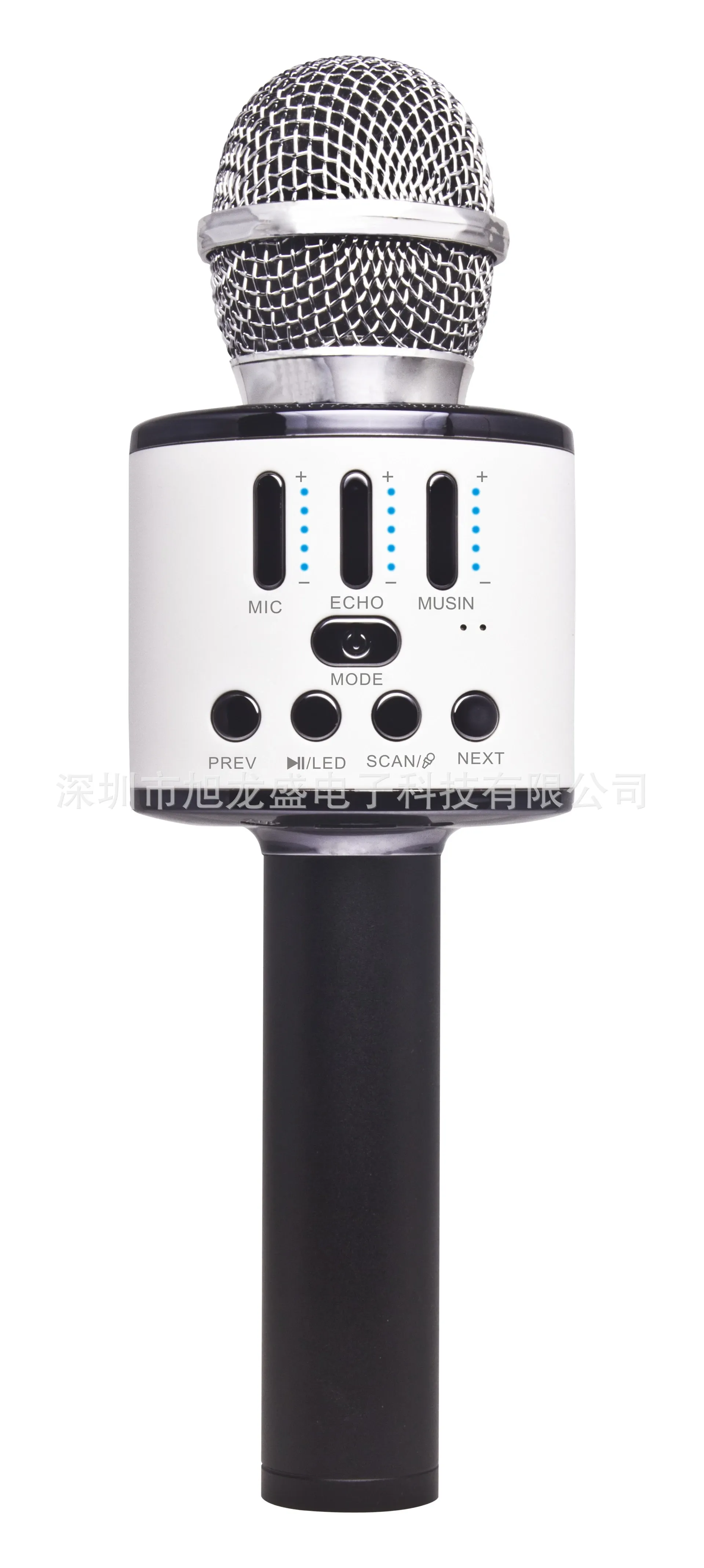 New Q88 Microphone Wireless Bluetooth Karaoke Treasure LED Portable Handheld Microphone with Built-in Speaker