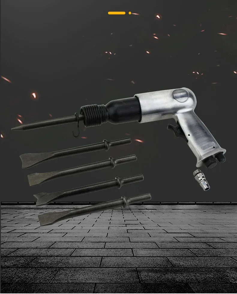 Wind shovel pneumatic shovel air hammer wind hammer tool brake disc rust remover gun head chisel