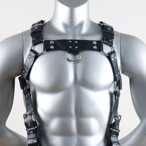 Sexy Mens Lingerie Leather Erotic Harness And Bulge Gay Jockstraps Underwear