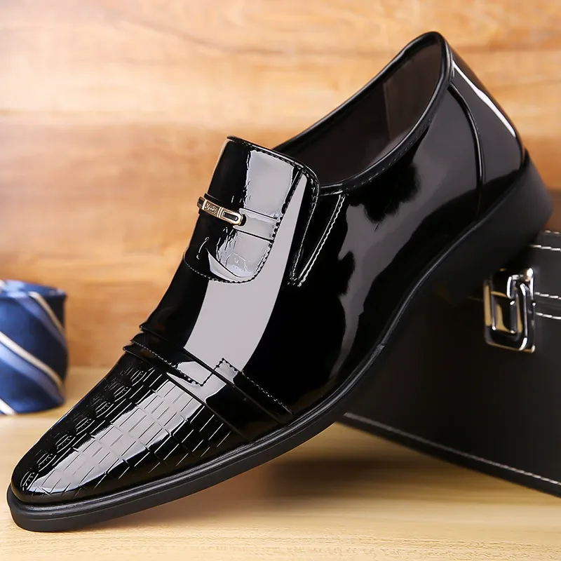 young men's suit fashion leather shoes