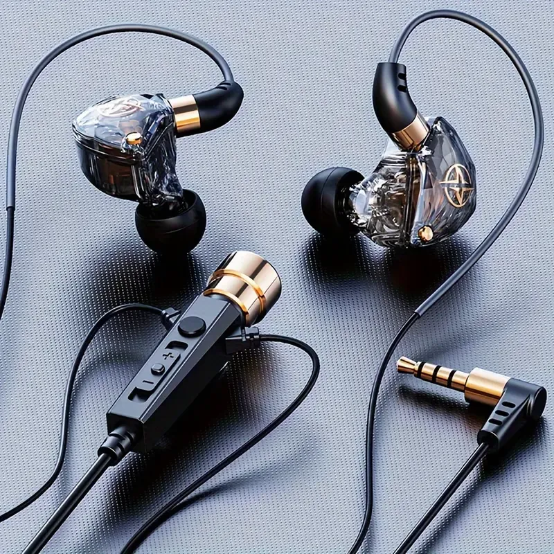 A Wired Microphone Headset With A 3.5mm Jack For Singing, Live Recording, Monitoring, And Computer Use, Suitable For Live Streaming Hosts.