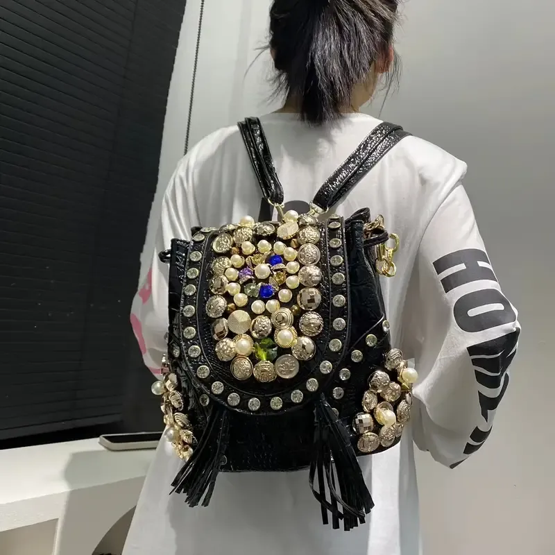Women's Fashion Elegant Evening Handbag With Detachable Shoulder Strap, Vintage Luxury Style Clutch For Special Occasions