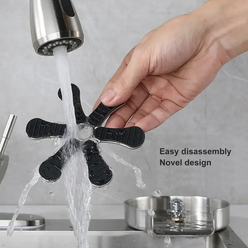 Glass Rinser, Stainless Steel Automatic Glass Rinser 360 Rotating Jet Bottle and Cup Washer for Sink Powerful Cup Washer Kitchen Sink Cup Rinser for Bars, Hotels, Coffee Shops