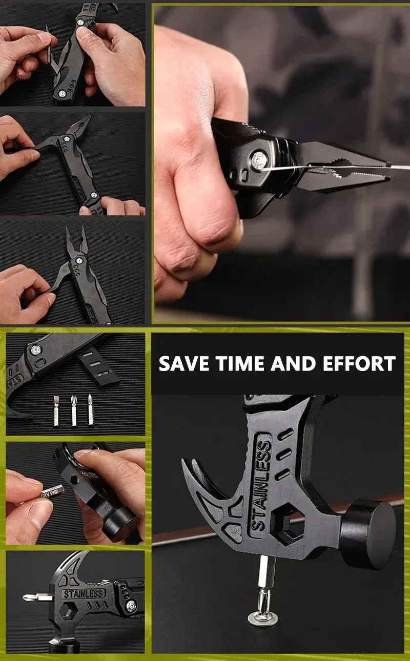Ultimate Multi-Tool Folding Hammer: Cuts, Chisels, Hammers, and More!Limited time discount