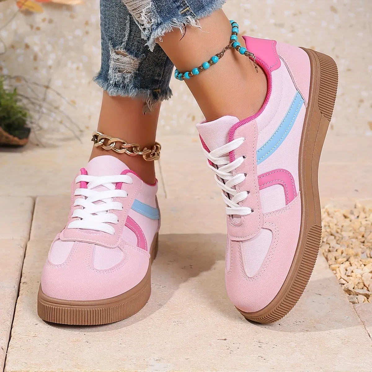 Retro German training shoes for women's casual sports shoes