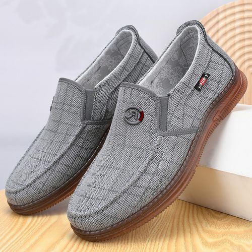Oxford-soled men's flat shoes, soft, comfortable and breathable