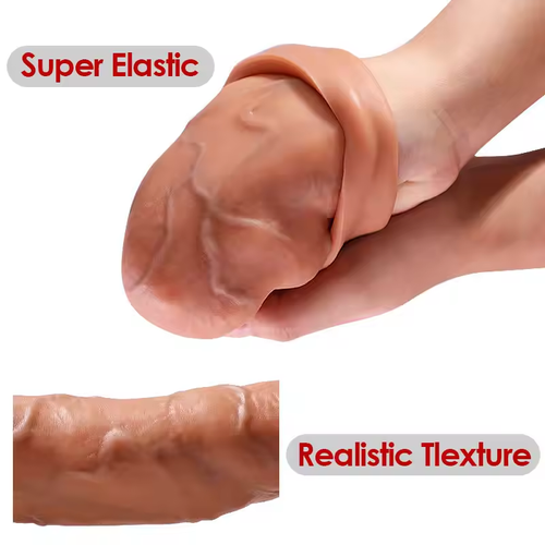 😍😍😍Reusable Penis Sleeve Big Penis Extender Condom Cock Extension Dick Enlargement Sex Toys For Men Enlargement Time Delay