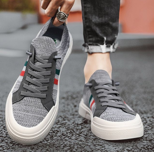 Versatile flying woven sports casual sneakers coconut shoes