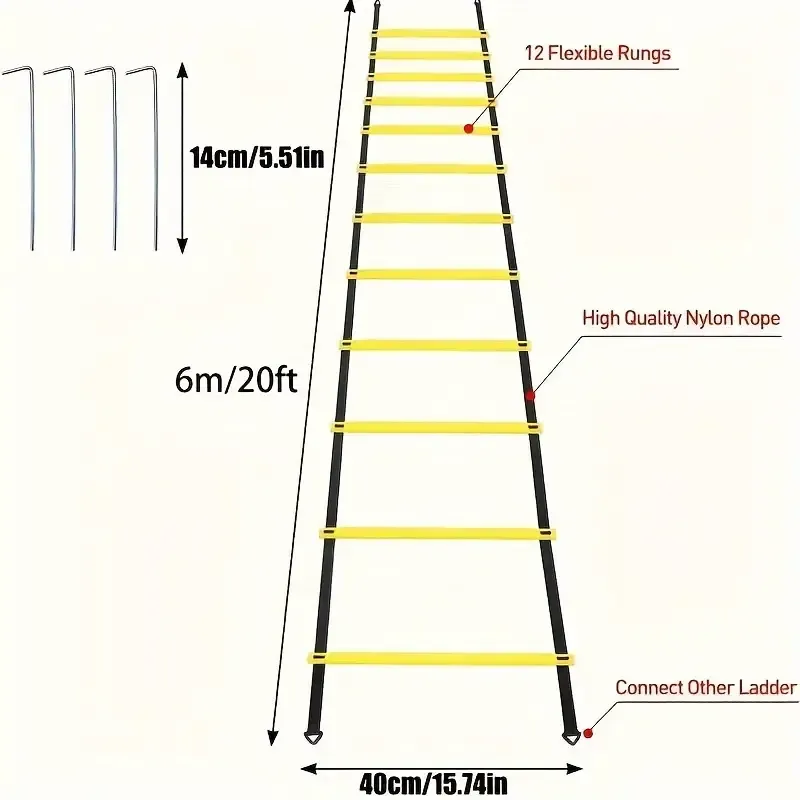 Football Training Agility Ladder Set