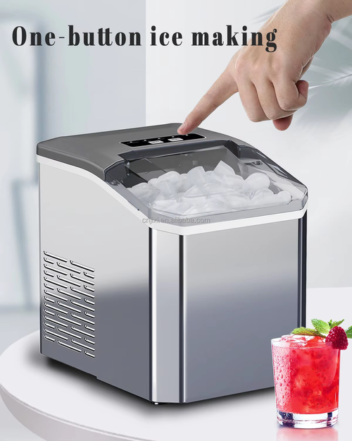 Mini Ice Maker Electric Bullet Cylindrical Ice Maker Machine Automatic Household Ice Machine for Milk Tea Shop Kitchen Office