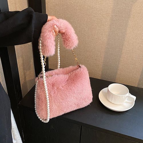 Stylish Plush Crossbody Bag