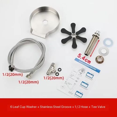 Glass Rinser, Stainless Steel Automatic Glass Rinser 360 Rotating Jet Bottle and Cup Washer for Sink Powerful Cup Washer Kitchen Sink Cup Rinser for Bars, Hotels, Coffee Shops