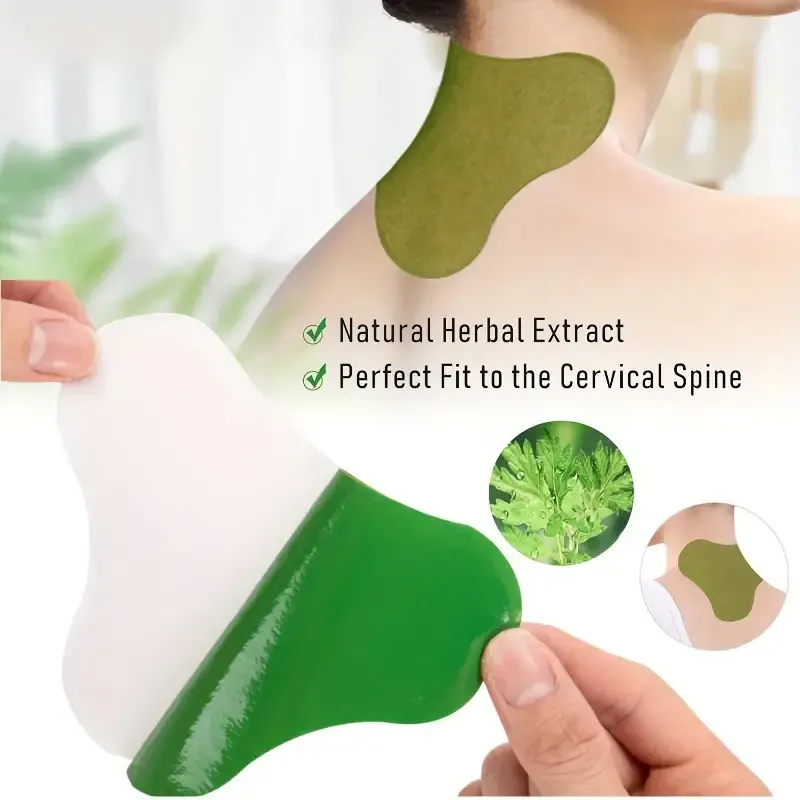 12pcs Neck Plaster, Self-heating Wormwood Cervical Patch, Relax Muscles Joint Stickers