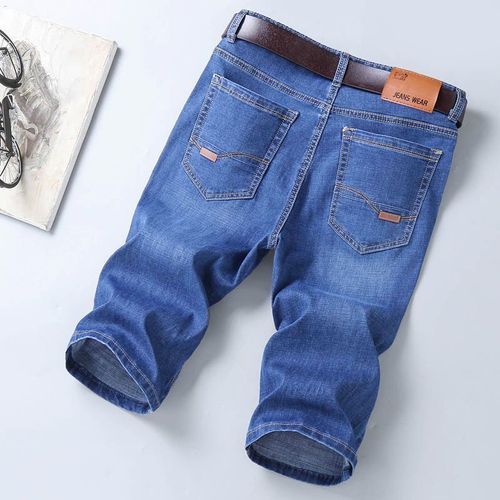 Summer thin men's denim shorts Men's