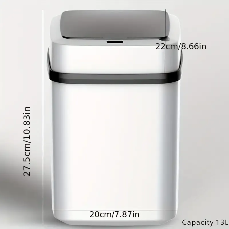 Smart Automatic Sensor Trash Can With Lid