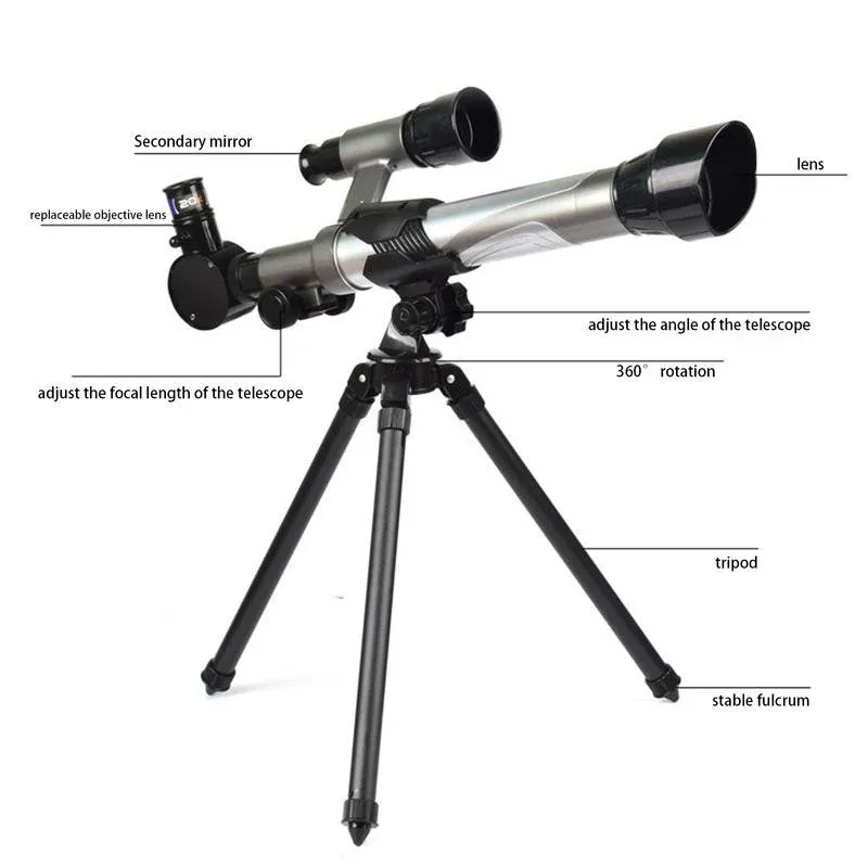 Telescope For Kids Astronomical Landscape Telescope With Tripod Portable Travel Monocular Early Science Education Toys For Kid 5.