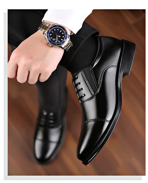 Business leather shoes men's three joints sp