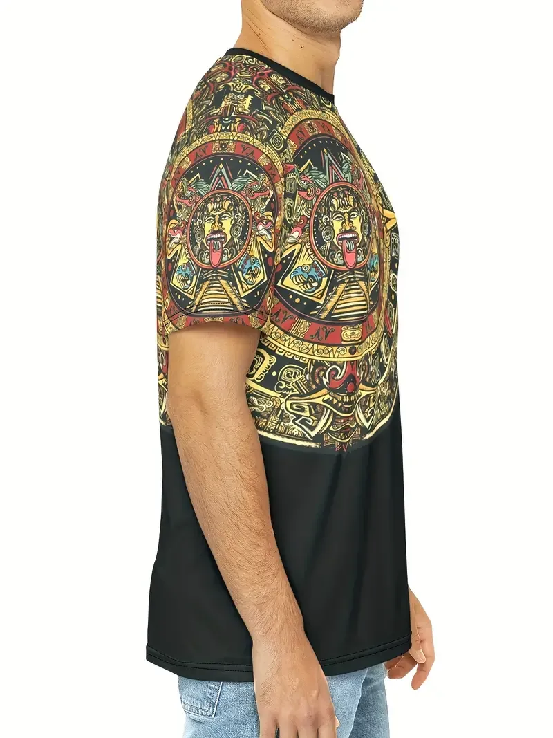 Men's Ethnic Style Graphic Pattern T-shirt