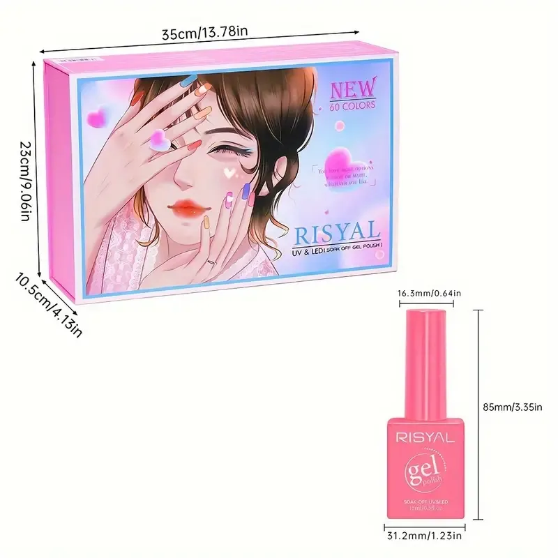 RisyAl gel nail polish set