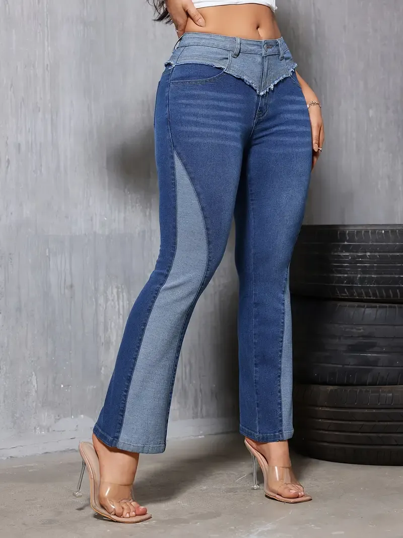 Flared Leg Bell Bottom Jeans - Fashion Street Style