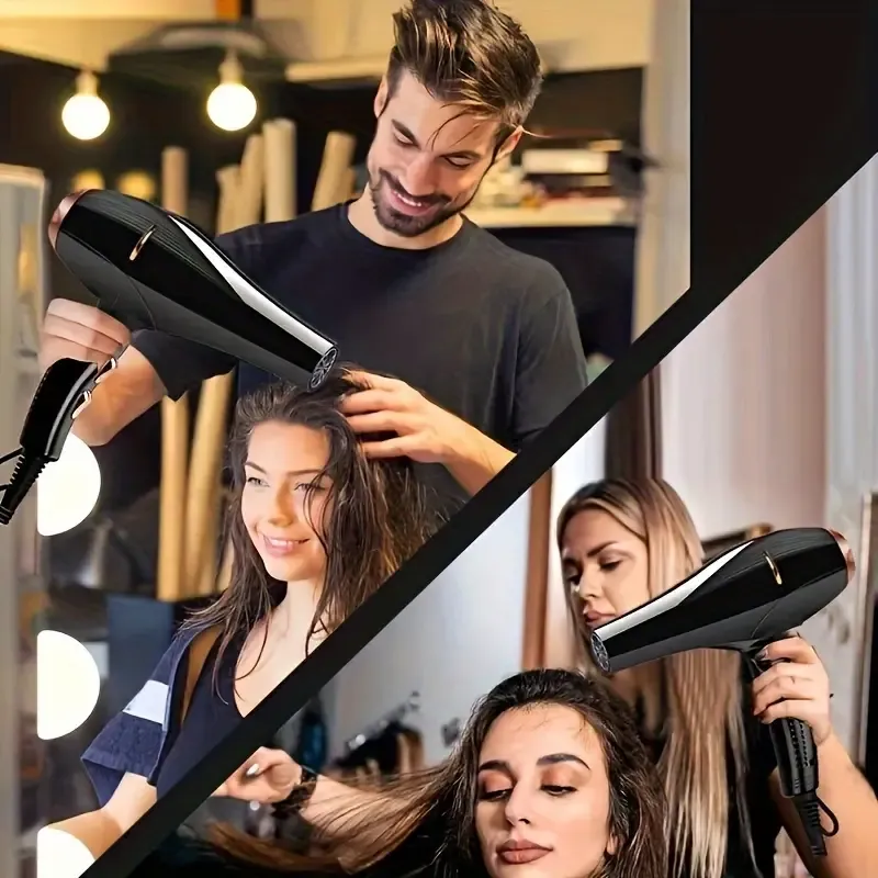 Professional Ionic Hair Dryer, High Power, Fast Drying, Low Noise, With Diffuser, Concentrator & Combs, Multiple Heat Speed Settings, For All Hair Types, Salon Quality, Styling Gift Set