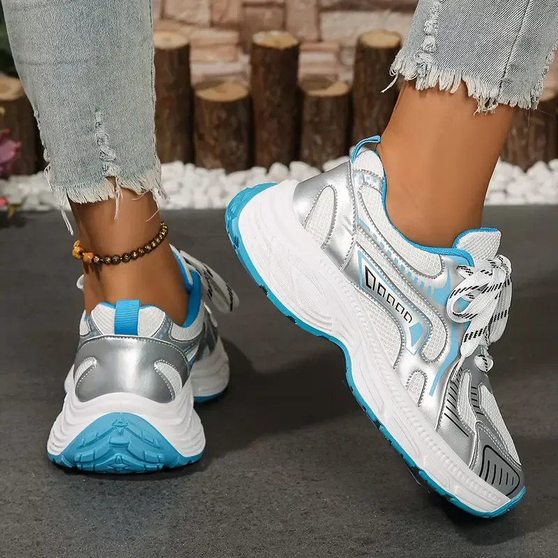 Vintage match color daddy shoes 2024 new summer lightweight mesh breathable casual shoes thick soles increase sports shoes