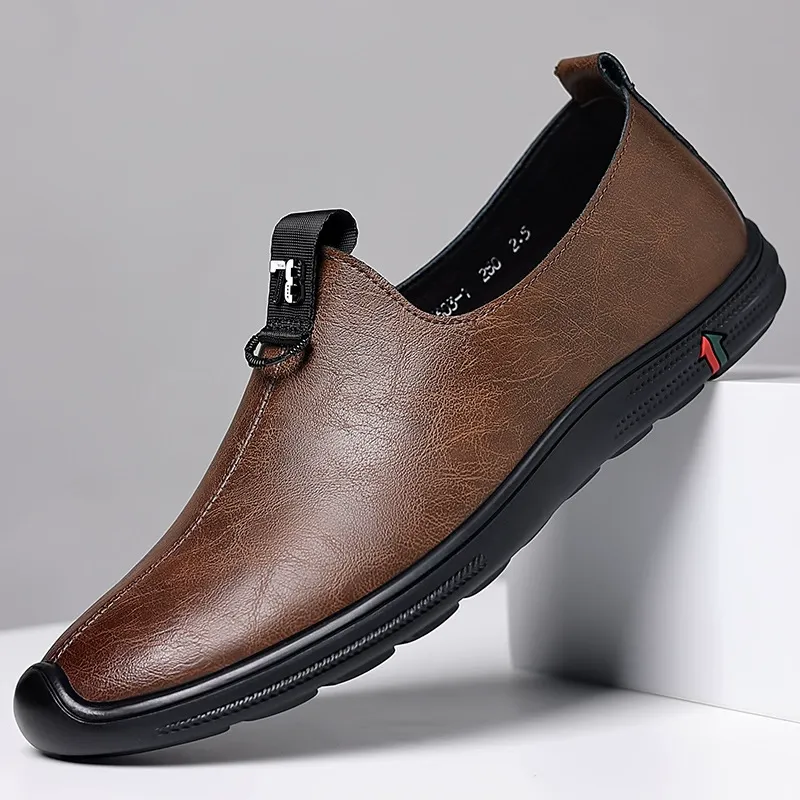 Casual leather shoes, anti-slip business leather shoes