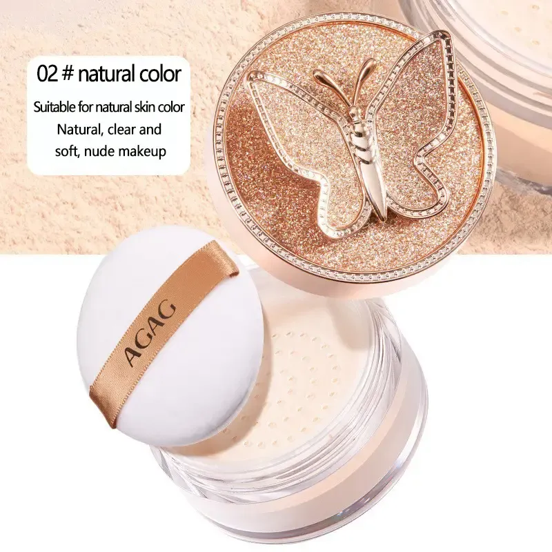 Long-Lasting Waterproof Lightweight Makeup Setting Powder - Smooth, Oil Absorbing - Perfect for Setting or Foundation