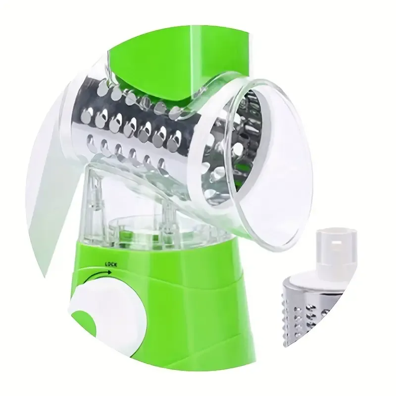 1pc, Vegetable Slicer, Multifunctional Fruit Slicer, TableTop Drum Grater, Manual Food Grater, Roller Vegetable Grater, Cutter, Potato Grater, Household Potato Chopper, Kitchen Stuff, Kitchen Gadgets Kitchen Accessories
