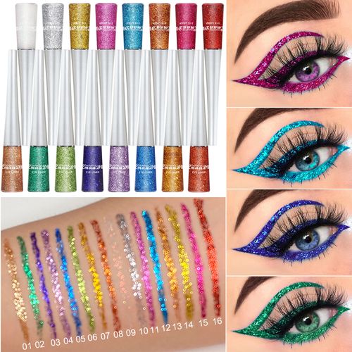 Blue Glitter Liquid Eyeliner Set