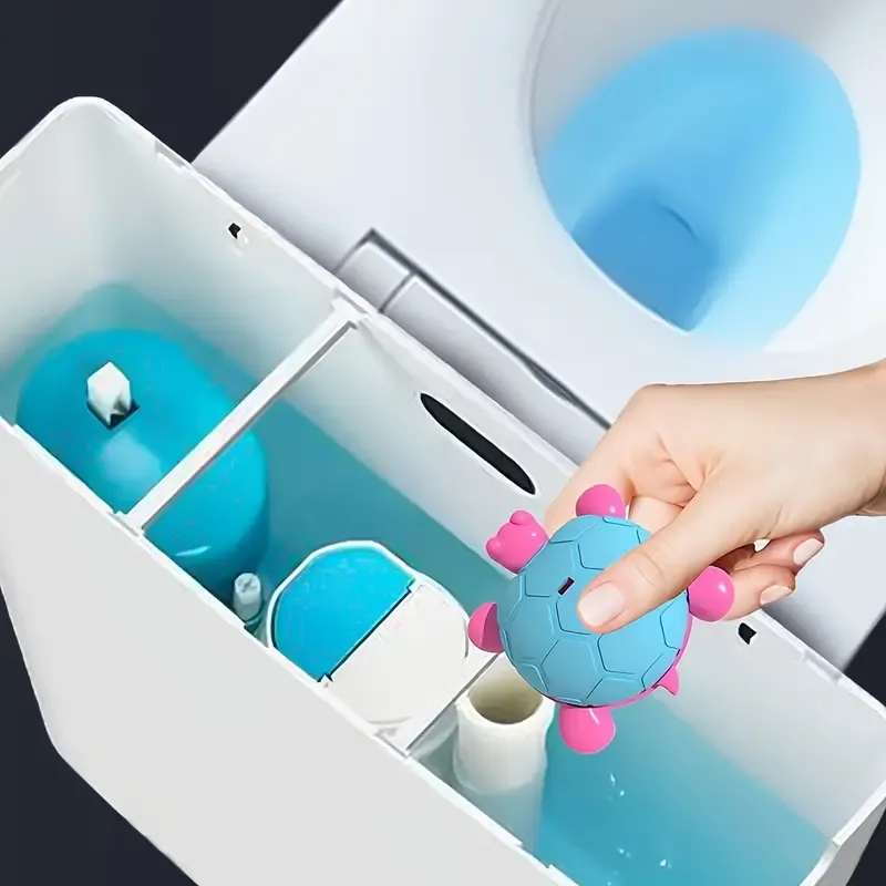 Shaped Blue Bubble Toilet Cleaner
